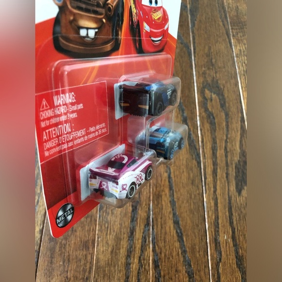 Disney Pixar Cars Mini Racers 3-Pack Jackson Storm, Nick Shift & Flip Dover NEW! - Picture 4 of 5